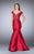 Vibrant Colored Lace Top and Mermaid Skirt Prom Dress 23960 In Red