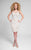 Terani Couture - Embroidered Sweetheart Short Sheath Dress 1711P2112 In White and Neutral