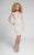 Terani Couture - Shimmering Strapless Sweetheart Short Sheath Dress 1711P2125 In White and Neutral