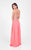 Terani Couture - Alluring Crystal Beaded Bateau Neck Two-Piece Chiffon A-line Dress 1711P2130 In Pink