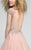 Terani Couture - Gorgeous Embellished Queen Anne Neck Short A-line Dress 1711P2230 In Pink