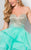 Ombre Beaded Bodice Lace Back Short Prom Dress 1711P2234