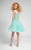 Terani Couture - Sweet Beaded Scoop Neck Short Tulle Dress 1711P2235 In Green