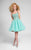 Terani Couture - Sweet Beaded Scoop Neck Short Tulle Dress 1711P2235 In Green