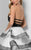 Terani Couture - Sweetheart Tiered Ruffled  Ball Gown 1711P2245 in Black and White