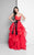 Terani Couture - Sheer Striped Sweetheart Ballgown 1711P2246 In Black and White