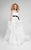 Terani Couture - Sheer Striped Sweetheart Ballgown 1711P2246 In Black and White