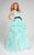 Terani Couture - Sheer Striped Sweetheart Ballgown 1711P2246 In Black and White