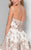 Terani Couture - Embroidered Sweetheart A-line Cocktail Dress 1711P2248 In White and Brown