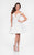 Terani Couture - Glamorous Laced Illusion Neck Short Ball Gown 1711P2250 In White and Neutral