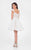 Terani Couture - Glamorous Laced Illusion Neck Short Ball Gown 1711P2250 In White and Neutral