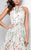 Terani Couture - Floral Jewel Neckline A-line Cocktail Dress 1711P2252 In White and Multi-Color