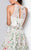 Terani Couture - Floral Jewel Neckline A-line Cocktail Dress 1711P2252 In White and Multi-Color