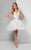Terani Couture - Crystallized Sweetheart Babydoll Dress 1711P2253 In White