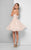 Terani Couture - Crystallized Sweetheart Babydoll Dress 1711P2253 In Pink