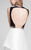 Terani Couture - Chic Illusion Neck Layered A-line Gown 1711P2357 In Black and White