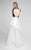 Terani Couture - Chic Illusion Neck Layered A-line Gown 1711P2357 In Black and White