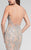 Terani Couture - Crystal Bead Embelished Tulle Godet Prom Dress 1711P2361 In Silver and Neutral