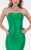Terani Couture - Elegant Beaded Semi-Sweetheart Polyester Mermaid dress 1711P2371 In Green