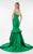 Terani Couture - Elegant Beaded Semi-Sweetheart Polyester Mermaid dress 1711P2371 In Green