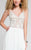 Terani Couture - Elegant Beaded and Embroidered V- Neck A-line Chiffon Gown 1711P2373 In White and Neutral