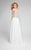 Terani Couture - Elegant Beaded and Embroidered V- Neck A-line Chiffon Gown 1711P2373 In White and Neutral