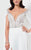 Terani Couture - Elegant Jewelled Illusion Neck Polyester A-Line Gown 1711P2382 In White and Silver