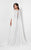 Terani Couture - Elegant Jewelled Illusion Neck Polyester A-Line Gown 1711P2382 In White and Silver