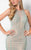 Figure-flattering Beaded Illusion Neck Mermaid Dress 1711P2391