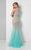 Terani Couture - Figure-flattering Beaded Illusion Neck Mermaid Dress 1711P2391 In Green