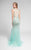 Terani Couture - Grandiose Shimmering Illusion Neck Mermaid Gown 1711P2591 In Green