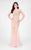 Terani Couture - Grandiose Shimmering Illusion Neck Mermaid Gown 1711P2591 In Pink