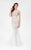 Terani Couture - Grandiose Shimmering Illusion Neck Mermaid Gown 1711P2591 In White