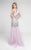 Terani Couture - Dazzling Jewelled Bateau Neck Polyester Mermaid Gown 1711P2601 In Purple
