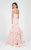 Terani Couture - Strapless Sweetheart with Bow Aplique Mermaid Gown 1711P2603 In Pink