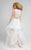 Terani Couture - Crochet-inspired Bateau Neck Two-piece A-line Dress 1711P2688 In Neutral