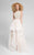 Terani Couture - Crochet-inspired Bateau Neck Two-piece A-line Dress 1711P2688 In Neutral