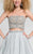 Beaded Scallop Two-Piece Dress with Tiered Skirt 1711P2690