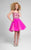 Terani Couture - Stunning Jewelled Square Poleyster Tea Length Dress 1711P2691 In Pink