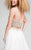 Terani Couture - 1711P2692 Two Piece Embellished High Low Dress In White and Nude