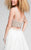 Terani Couture - 1711P2692G Jewel Festooned Ornate High Low Gown In White