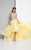 Terani Couture - 1711P2692 Two Piece Embellished High Low Dress In Yellow and Nude