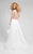 Terani Couture - 1711P2692G Jewel Festooned Ornate High Low Gown In White