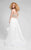 Terani Couture - 1711P2692 Two Piece Embellished High Low A-line Dress In White and Nude