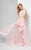Terani Couture - Sequined Two-Piece High-Low Gown 1711P2697  In Pink and Black