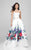 Two-Piece Floral Pleated A-Line Gown 1711P2703