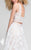 Terani Couture - Two-Piece Embellished Gown with High-Low Skirt  1711P2712 In White and Neutral