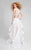 Two-Piece High Collar Gown with Lace Appliques 1711P2713