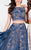 Captivating Embroidery Bateau Polyester A-Line Gown 1711P2714