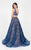 Captivating Embroidery Bateau Polyester A-Line Gown 1711P2714